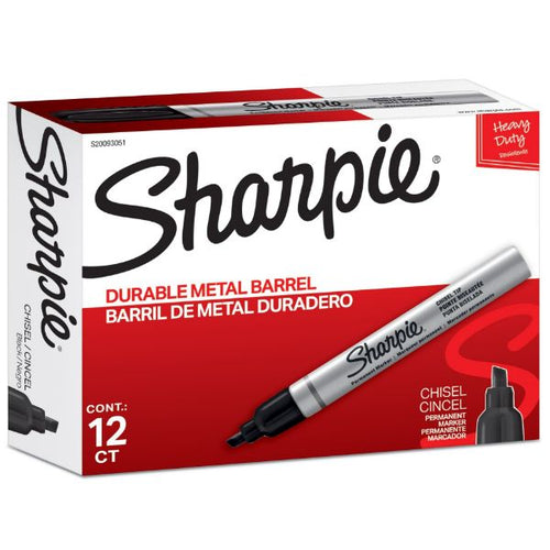 SHARPIE CDS20093051 - Metal Perm Marker (MOQ 12) w/ Durable Chisel Tip. Tough Durable