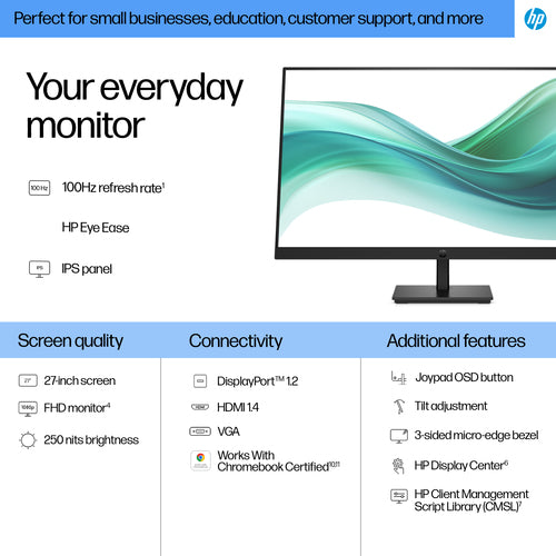HP Series 3 Pro 327pf 27 inch FHD Monitor