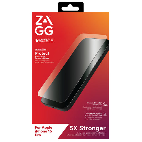 Zagg InvisibleShield Glass Elite AM Eco,iPhone 15 Pro