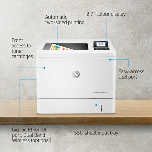 HP 7ZU81A - Clr LJ Ent M554dn Prntr