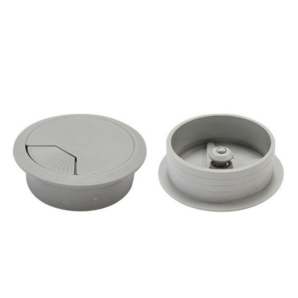 DYNAMIX CG60GY - 60mm Round Desk Grommet Grey