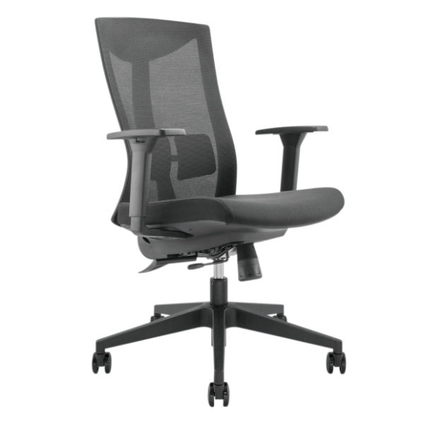 BRATECK CH05-7 - Office Chair w/ Ergonomic & Breathable Mesh Pneumatic Seat-Height Adjust