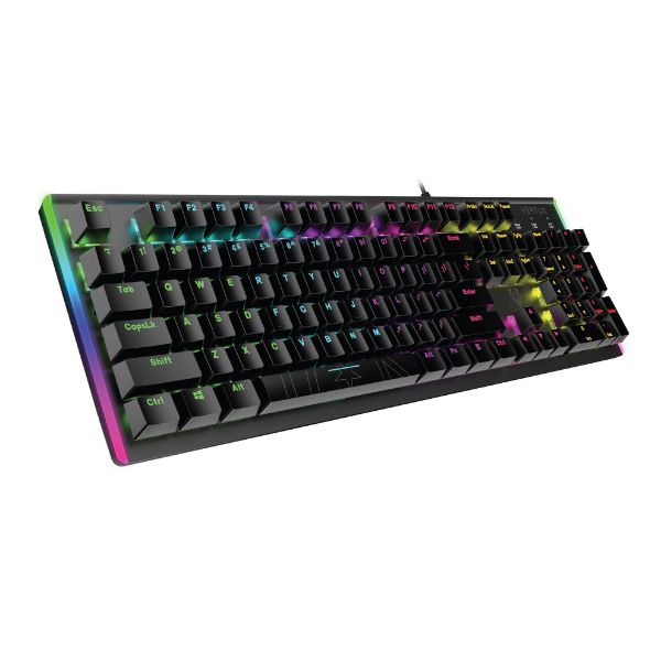 VERTUX COMANDO - High Performance Mechanical Gaming Keyboard with RGB Backl Blue Mechanical Keys for Faste