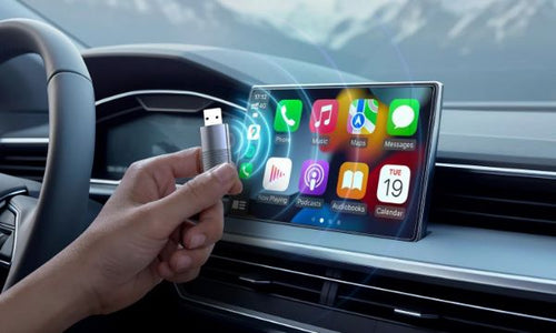 CP86 - MINIX CP86 - Wired Carplay to Wireless Connection Dongle Stick. 90 Degree USB-A Adapter &