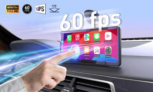 CP89-HD - MINIX CP89-HD - 8.9 Inch Portable Wireless Carplay & &roid Auto HD 60FPS Touchscreen Buit-in 1W Speaker