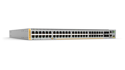 ALLIED TELESIS AT-X930-52GTX-B01 48-port 10/100/1000T stackable switch with 4 SFP+ ports and dual hotswap PSU bays. 1 year NCP support Start date is shipment date from ATI - Grace period 90 days