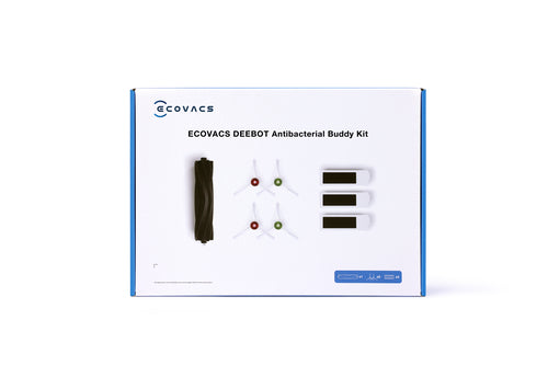 DKT010095 - Ecovacs Antibacterial Buddy Kit (Dual Side Brush(White) x 2 sets, Rubber Brush x 1 pcs, A