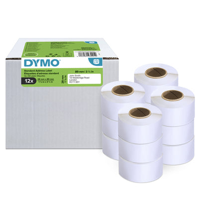 Dymo 2093091 - DY LW Std Add Lbl 28X89mm Pk12