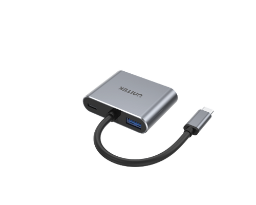 D1049A - UNITEK D1049A - 4-in-1 USB Multi-Port Hub w/ USB-C Connector. Includes 1x USB-A Port 1x VGA