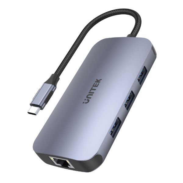 UNITEK D1071A - 9-in-1 USB 3.1 Multi-Port Hub w/ USB-C Connector 3x USB- A Ports 1x USB-C Port