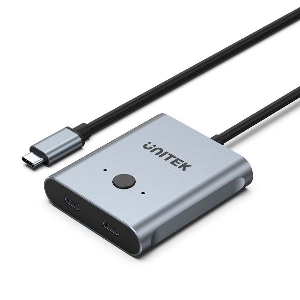 UNITEK D1078A - USB-C Bi-directional Switch. Supports up to 4K@144Hz. up to 10Gbps Data Transfer