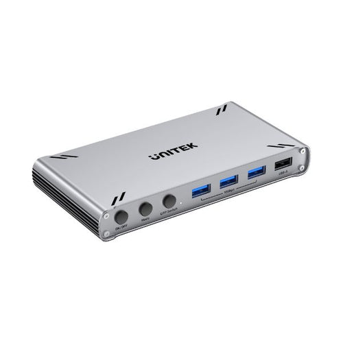 D1118A - UNITEK D1118A - USB-C 10Gbps HDMI Split Screen KVM Switch. 1 HDMI 4K@30 & 5 USB-A Ports