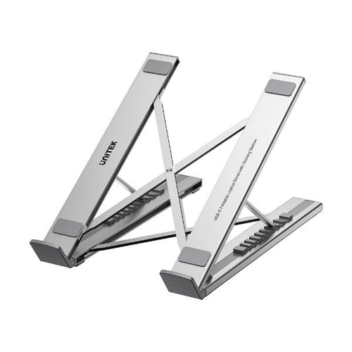 D1137A - UNITEK D1137A - 7-in-1 Multi-Port Foldable Laptop Stand Docking Station w/ USB-C Connector.