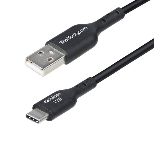 StarTech.com USB2AC1MNC - 1m USB-A to USB-C Charging Cable Black