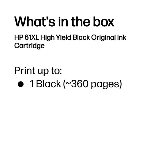 C0PA4AA - HP 61XL Black Original Ink Cartridge