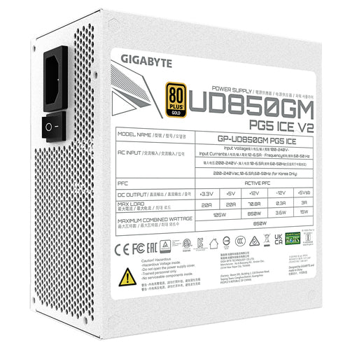 GP-UD850GM PG5 ICE - GIGABYTE GP-UD850GM PG5 ICE POWER SUPPLER