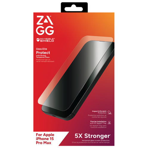 Zagg InvisibleShield Glass Elite AM Eco, iPhone 15 Pro Max
