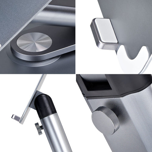 STARTECH.COM TELESCOPIC LAPTOP STAND, 360 SWIVEL BASE, RISER FOR DESK, 5 YR