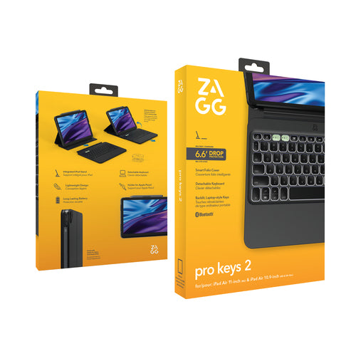 ZAGG Keyboard Pro Keys 2 Apple iPad Air 11" (M4//M3/M2) Black UK