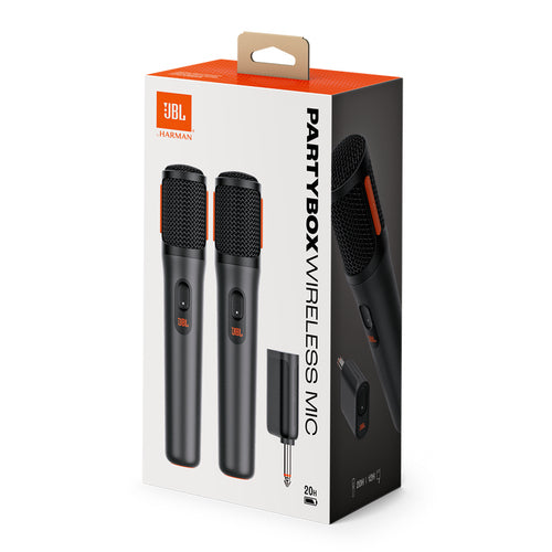 JBLPBWIRELESSMIC - JBL PARTYBOX 2PK WLESS DIG RECHRGBL MIC