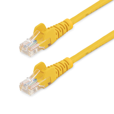 StarTech.com 45PAT10MYL Cat5e Ethernet Patch Cable - 10m - Yellow Snagless - RJ45 Connectors