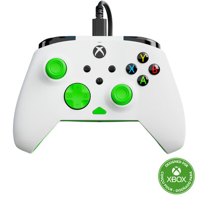 TBC-2002-55 - TURTLE BEACH REMATCH CORE WIRED CONTROLLER - WHITE/GREEN XBX
