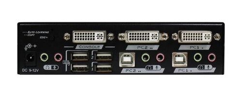 DAAG112 - REXTRON DAAG112 - 2 Port DVI/USB KVM Switch w/ Audio Black