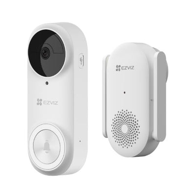 EZVIZ 5MP WiFi Battery-Powered Video Doorbell. 2-Way Talk, IR Vision, WiFi Chime Included
