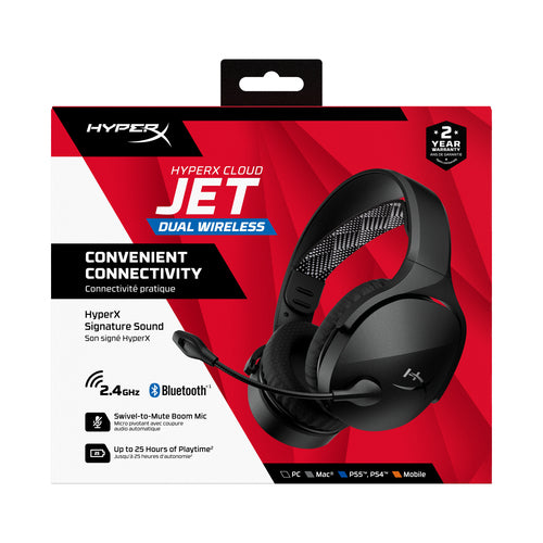 HP AJ0T1AA - HYPERX CLOUD JET - WIRELESS GAMING HEADSET (BLACK)