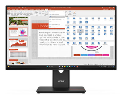 64A5MAR6AU - LENOVO T27-40 27" IPS FHD 1920X1080 (16:9), DP+HDMI+USB HUB, 3J