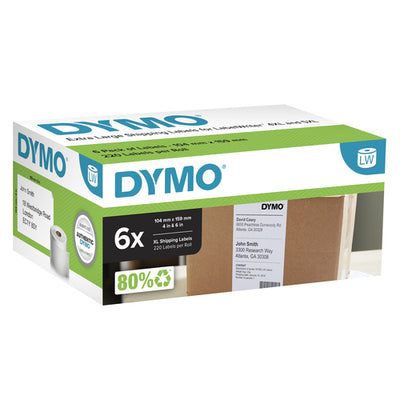 Dymo 2128307 - DY LW Shp Lbl 104x159mm Pk6