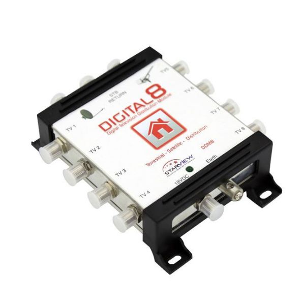 STARVIEW DDM8 - Digital 8-Way Multi-switch Distribution Amplifier. Satellite & Terrestrial