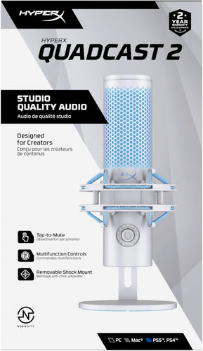 HP AN1D9AA - HYPERX QUADCAST 2 - USB MICROPHONE (GREY)