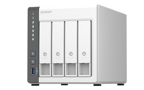 TS-433-4G - QNAP 4-BAY NAS (NO DISK), ARMQC 2.0GHz, 4GB, GbE(1),2.5GbE(1),USB, TWR, 2YR WTY