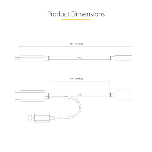 STARTECH.COM 1FT HDMI TO DISPLAYPORT ADAPTER, 4K 60HZ HDR HDMI DP CONVERTER 3 YR