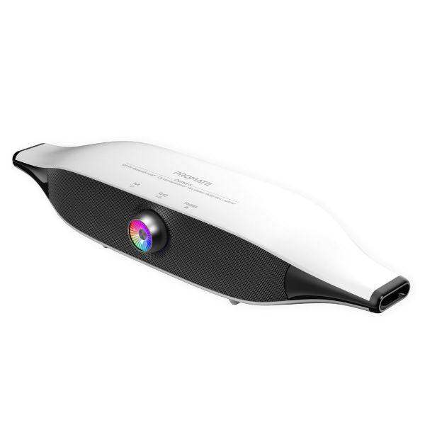 PROMATE DELTA-X - 20W BassBoost Quad Speaker Bluetooth RGB Soundbar. 12 RGB Modes Up to 30 Hours