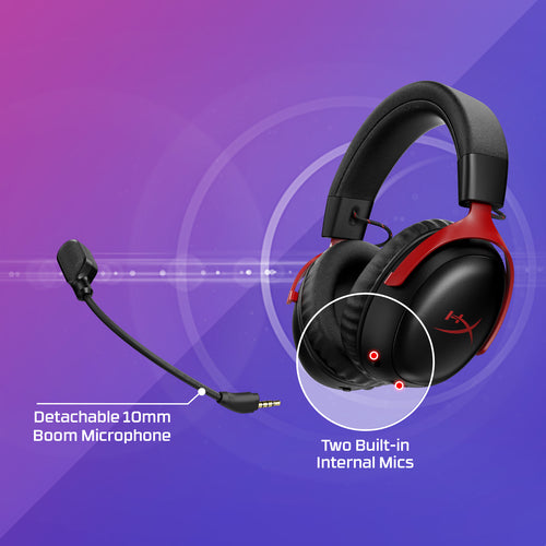 HP A59Z0AA - HYPERX CLOUD III S WIRELESS GAMING HEADSET (BLACK/RED)