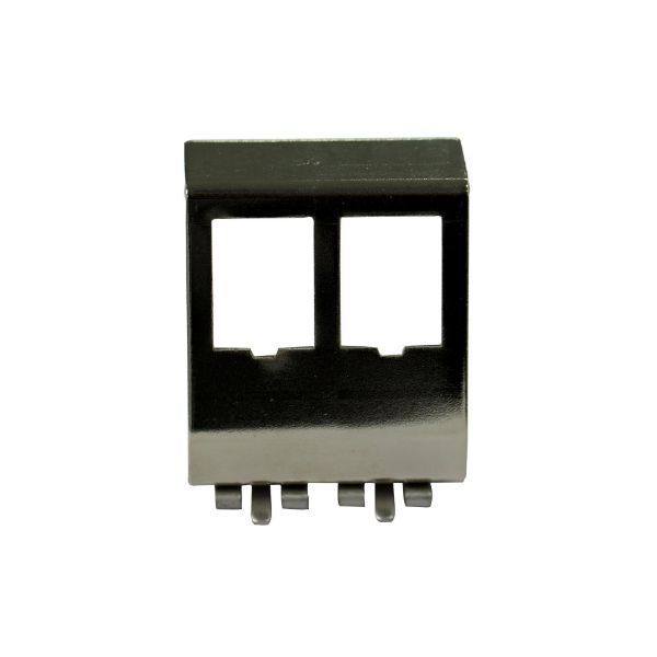 DYNAMIX DIN0022 - 2 Port Keystone to DIN Mount Metal Adapter Plate