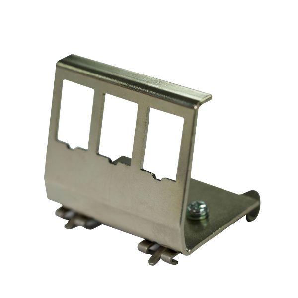 DYNAMIX DIN0023 - 3 Port Keystone to DIN Mount Metal Adapter Plate