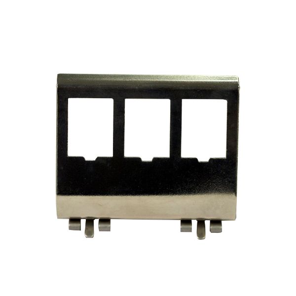 DYNAMIX DIN0023 - 3 Port Keystone to DIN Mount Metal Adapter Plate