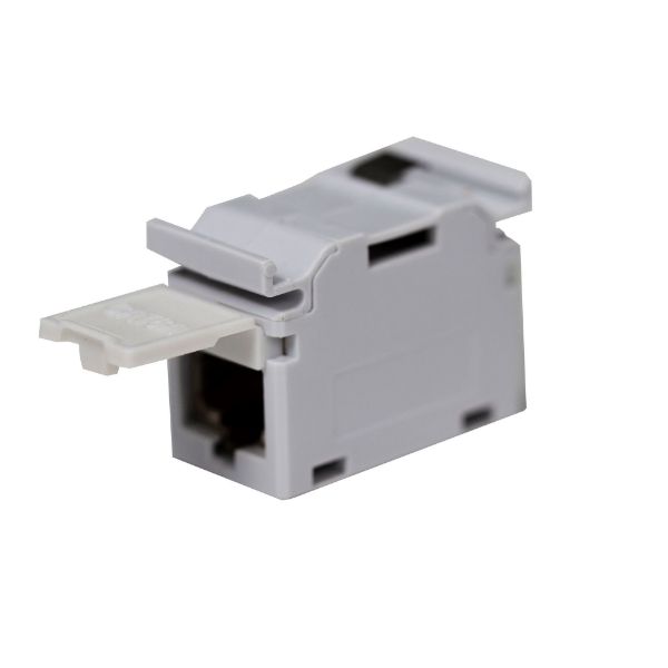 DYNAMIX DINC6AS - Cat6A RJ45 DIN Rail Mounted 1DU Shielded Coupler