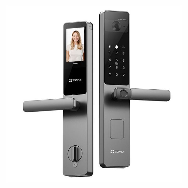EZVIZ DL20FVS - Smart Door Lock with Built-in Door View, live 2-Way Video Call, Facial Recognition