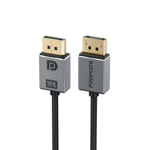 DPLINK-16K - PROMATE DPLINK-16K - 2m 2.0 DisplayPort Cable. Supports HD up to 16K@60Hz Supports 80Gbps Data Transfer