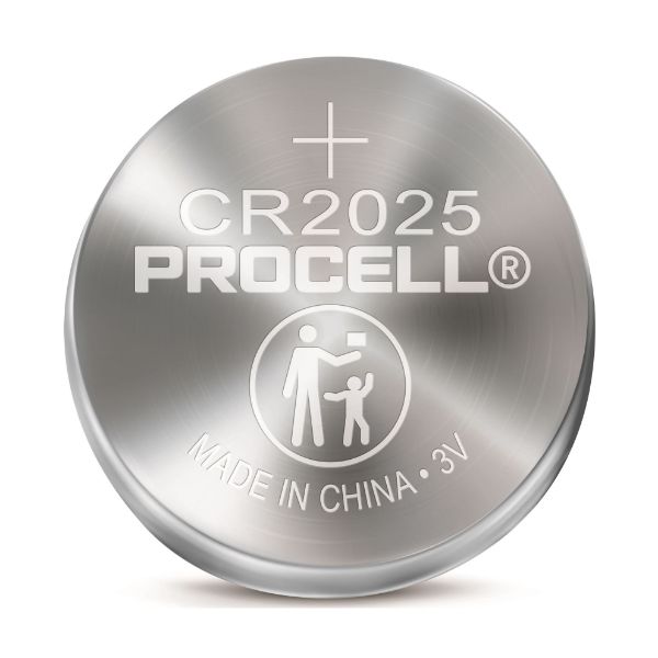 PROCELL DURPC2025 - Lithium CR2025 Coin Battery Box of 20 (4x Strips of 5)