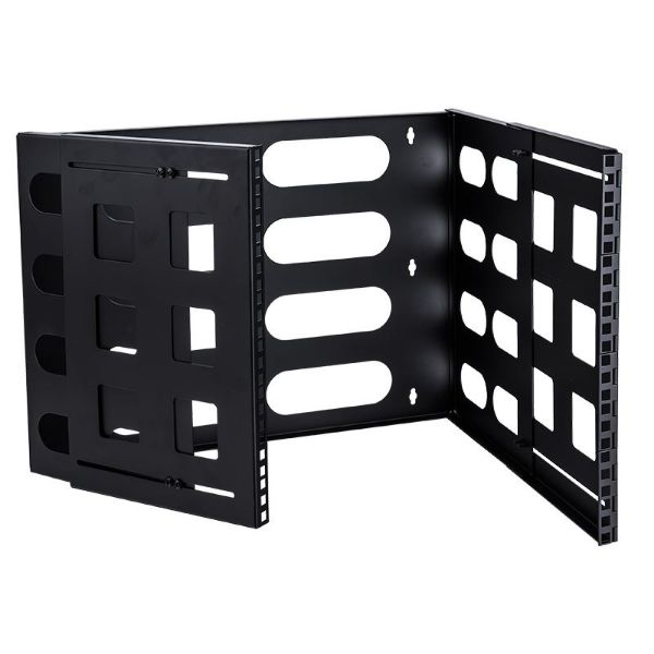 DYNAMIX DWC-0210-8U - 8RU 19'' Wall Mount Foldable Bracket. Includes Top & Bottom Covers