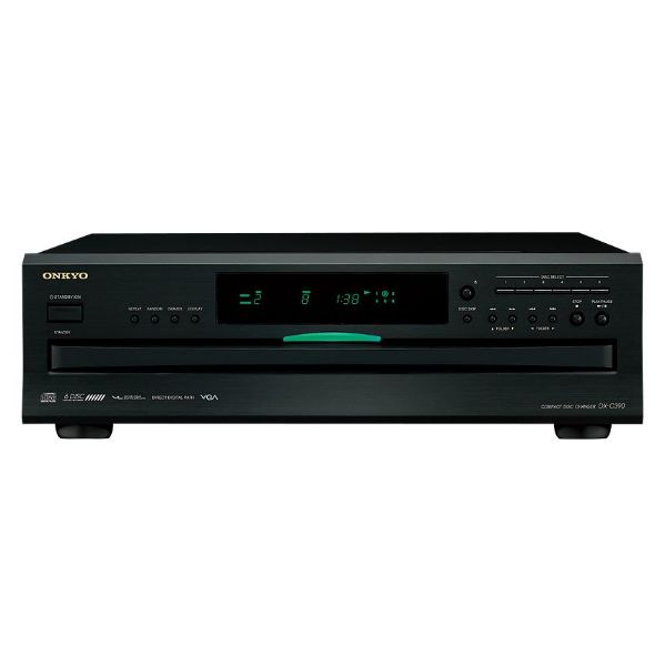 ONKYO DXC390B - 6-Disc CD Carousel Changer Vector Linear Shaping Circuitr Vector Quantizer Audio. Direct