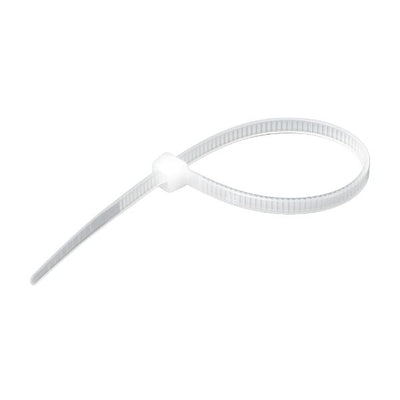DYNAMIX DY1204N - 4,6 x 120 mm Natürliche Kabelbinder, 100 Stück, 230N/23,4 kg Zugfestigkeit