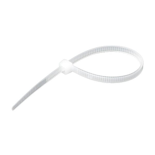 DYNAMIX DY2002N1000 - 2.5 x 200mm Natural Cable Ties Pack of 1000 80N/8.1kgs Tensile Strength