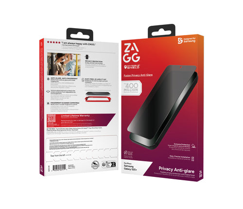 ZAGG InvisibleShield Fusion Privacy Screen Protector for Samsung Galaxy S25+