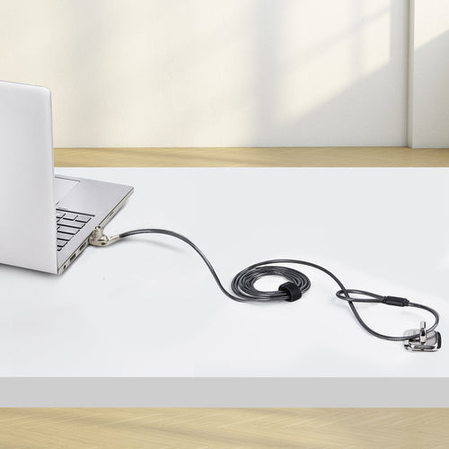 SNBLK-LAPTOP-LOCK - STARTECH.COM SLIM LOCK NOBLE WEDGE SLOT COMPATIBLE, 1.5M LOCKING CABLE, 2 YR
